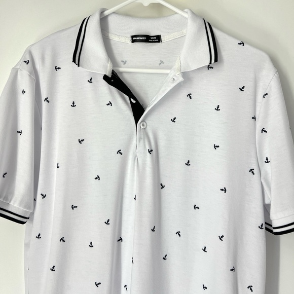 Manfinity EUC men nautical polo shirt medium - Picture 2 of 5